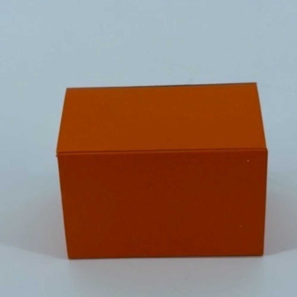 Hermes Paris Small Orange Jewelry Gift Box Sliding Drawer 2.5x1.5x1.5 Inch